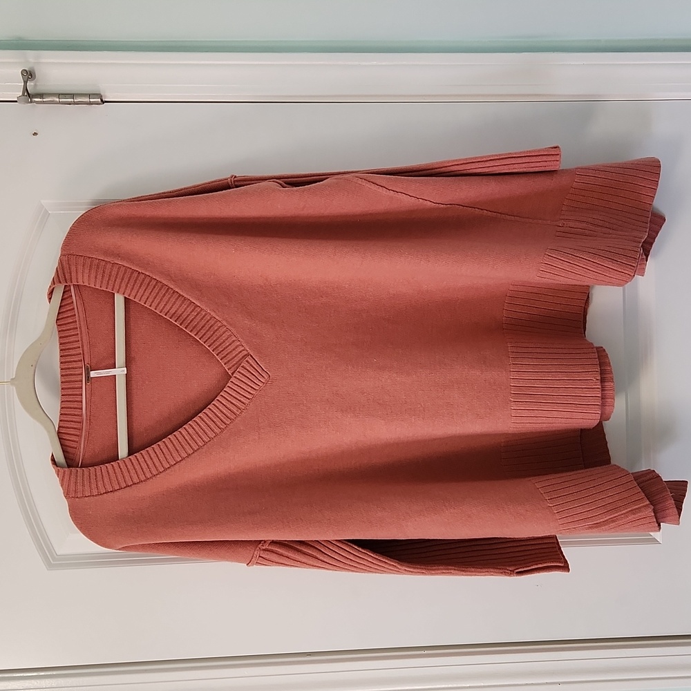 Free People Rose Colored Oversized Sweater